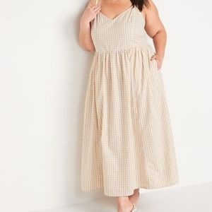 Old Navy Cotton Poplin Maxi Swing Dress